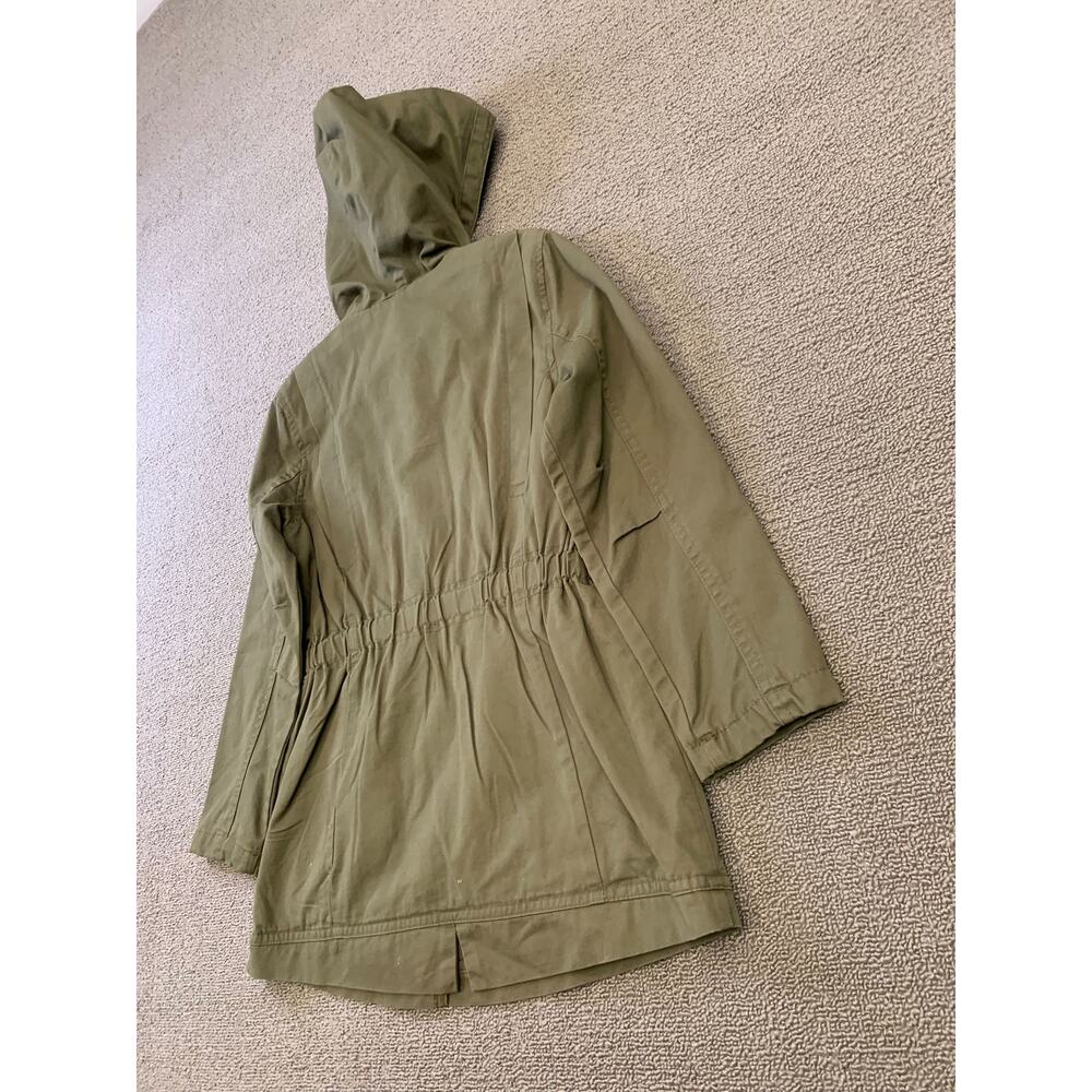 Mayoral Girl's Size 8 Olive Green Hooded Jacket With Studs - Picture 14 of 16